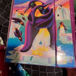 Lisa Frank binder and folder